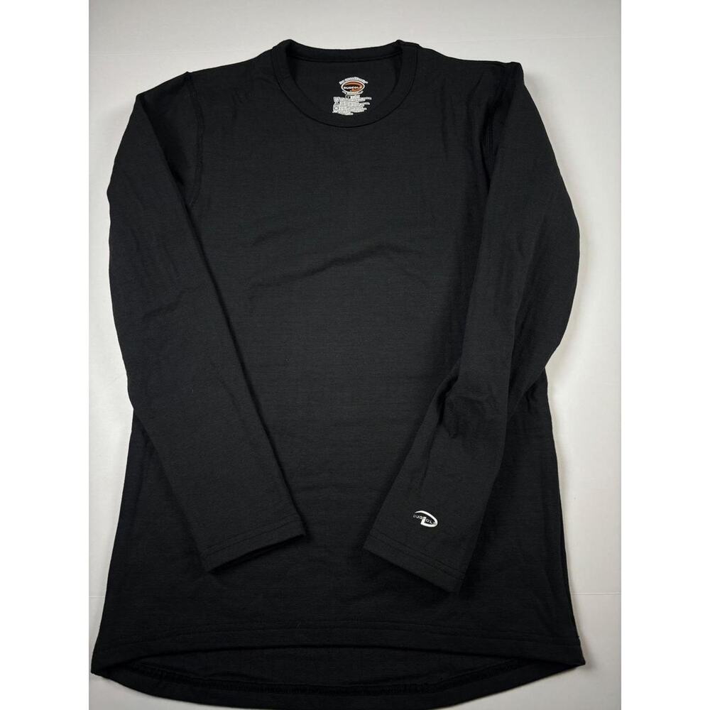 Duofold‎ by Champion Mens Small Black Thermal Base Layer Long Sleeve Shirt